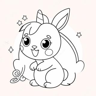 Cuki Nyuszi Egyszarvu Csillogassal Szinezolap 109443 46223