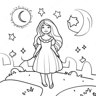 Kedves Holdfenyes Ejszaka Szinezolap 109496-46265