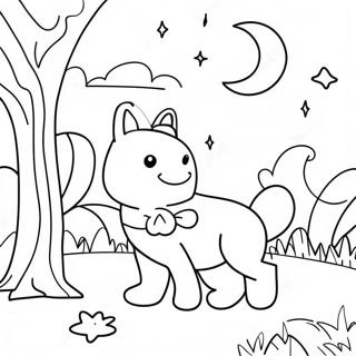 Kedves Holdfenyes Ejszaka Szinezolap 109496-46267