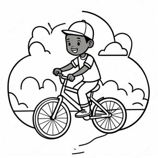 Fekete Fiu Biciklizik Szinezolap 109522-46288