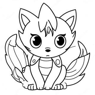 Aranyos Kilencfarku Roka Naruto Szinezolap 109545-46298