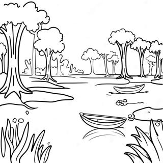 Elenk Louisiana Bayou Jelenet Szinezolap 109673-46399