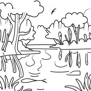 Elenk Louisiana Bayou Jelenet Szinezolap 109673-46400