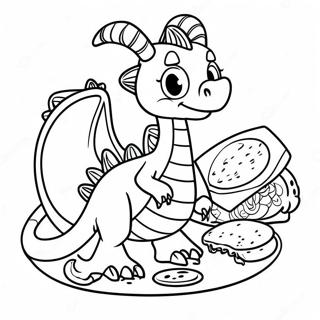 Szines Sarkany Tacokkal Szinezolap 109853-46544