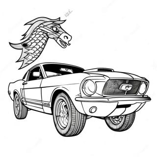 Mustang Versenycsikos Szinezolap 110190-46810