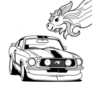 Mustang Versenycsikos Szinezolap 110190-46811