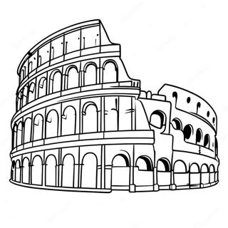 Élénk Római Colosseum Színezőlap Színezők