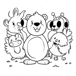 Monty Baratokkal Szinezolap 110473-47022