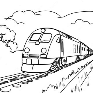 Gyors Vonat A Videken Szinezolap 11066 1952