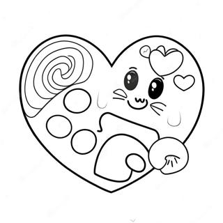 Vicces Cukor Sziv Szinezolap 110704-47211