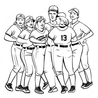 Bajos Softball Csapat Szinezolap 111064 47509