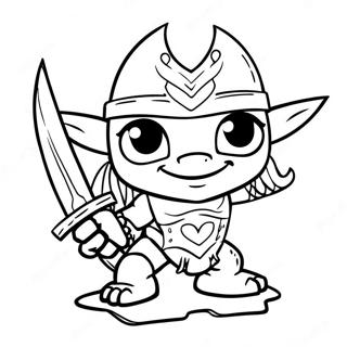 Chop Chop Karddal Skylanders Szinezolap 111091-47533