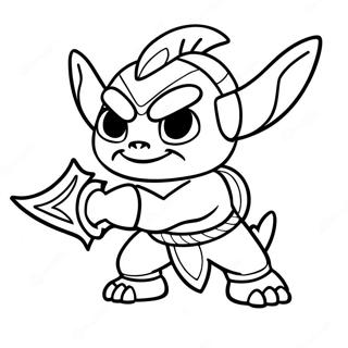 Chop Chop Karddal Skylanders Szinezolap 111091-47535