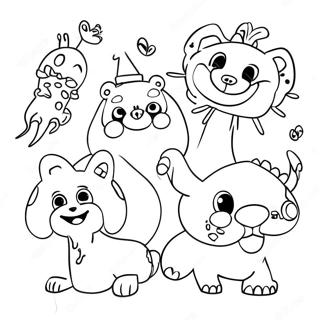 Funky Groovy Allatok Szinezo Oldal 111555-47895