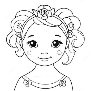 Cuki Balerina Viragkoszoruval Szinezolap 11167 2584