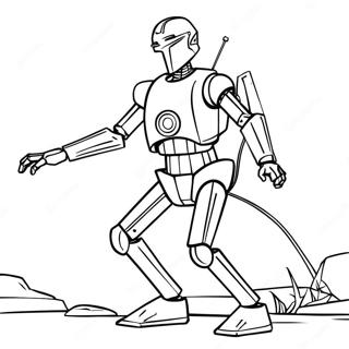 Harci Droid Harcban Szinezolap 111760-48053