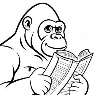 Ivan A Gorilla Olvas Szinezooldal 111988-48232