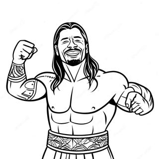Roman Reigns Gyozelmet Unnepel Szinezolap 112474-48616