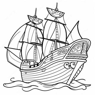 Szines Kalozhajo Szinezolap 112808 48873