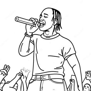 Travis Scott Koncerten Szinezolap 113193-49289