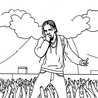 Travis Scott Koncerten Szinezolap 113193-49292