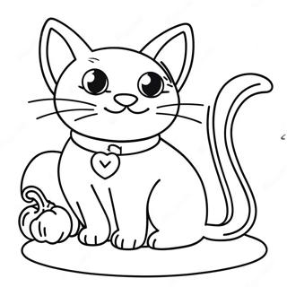 Cuki Halloween Fekete Macska Szinezolap 113245-49329