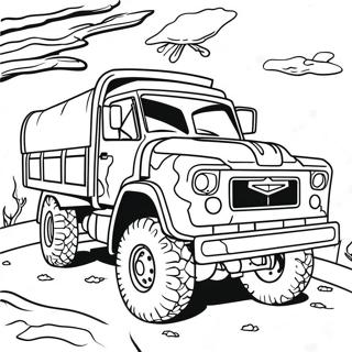 Kamfor Hadsereg Teherauto Szinezooldal 113347-49407