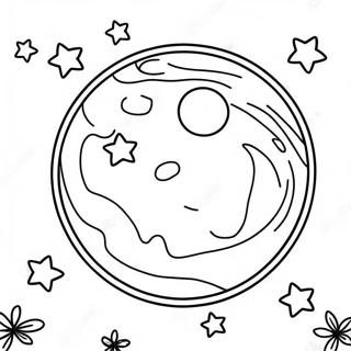 Telihold Csillagos Egbolton Szinezo Oldal 113398 49447