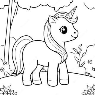 Varazslatos Unikornis Macska Az Erdoben Szinezooldala 11342-1051