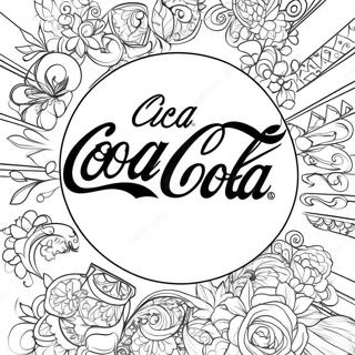 Coca Cola Logo Szinezolap 114168-50039