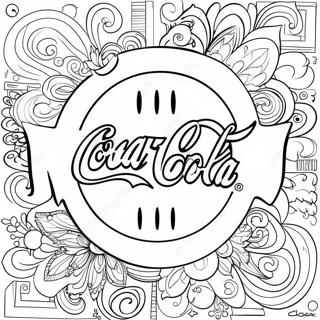 Coca Cola Logo Szinezolap 114168-50040