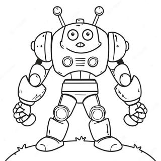 Merges Robot Csataban Szinezooldala 11428-2587