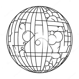 Retro Diszko Gomb Szinezolap 114325 50169