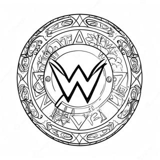 Wwe Logo Szinezo Oldal 114451 50266