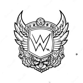 Wwe Logo Szinezooldal 114659-50428