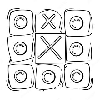 Vicces Tic Tac Toe Jatek Szinezo Oldal 115148-50801