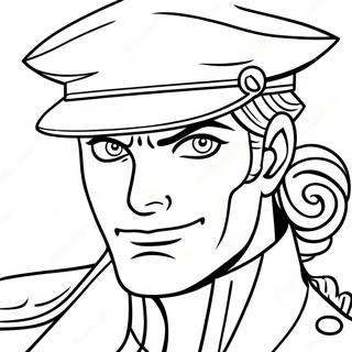 Jotaro Kujo Akcioban Szinezo Oldal 115174-50822