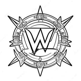 Kreativ Wwe Logo Szinezolap 115383 50990