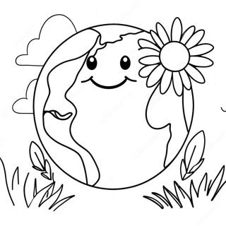 Mosolygo Fold Viragokkal Szinezolap 115436-51034