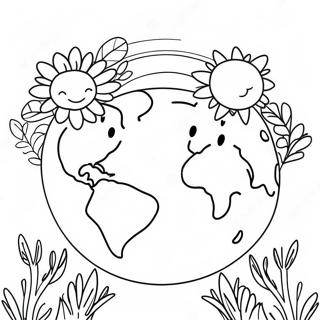 Mosolygo Fold Viragokkal Szinezolap 115436-51036