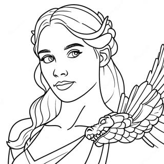 Daenerys Targaryen Sarkany Szinezolap 115741-51261
