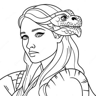 Daenerys Targaryen Sarkany Szinezolap 115741-51264