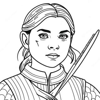 Arya Stark Tuvel Szinezolap 115743-51270