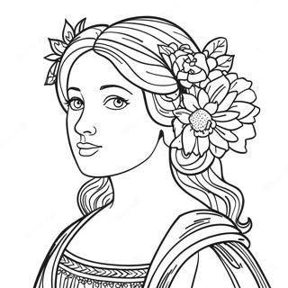 Isabella Viragokkal Szinezolap 116076-51521