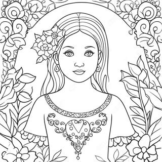 Isabella Viragokkal Szinezolap 116076-51522