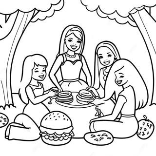 Barbie Es Baratai Vidam Piknik Szinezolap 116208 51630