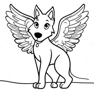 Fantazia Farkas Angyali Szarnyakkal Szinezolap 116286 51691