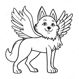 Farkas Varazslatos Szarnyakkal Szinezolap 116287 51695