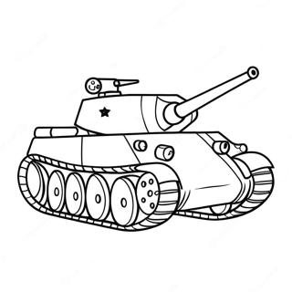 Rajzfilmszeru Ii Vilaghaborus Tank Szinezolap 116417-51957