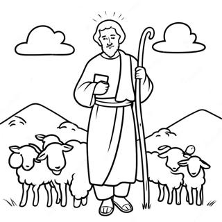 Gyenged Jo Pasztor Juhokkal Szinezolap 116440-51804